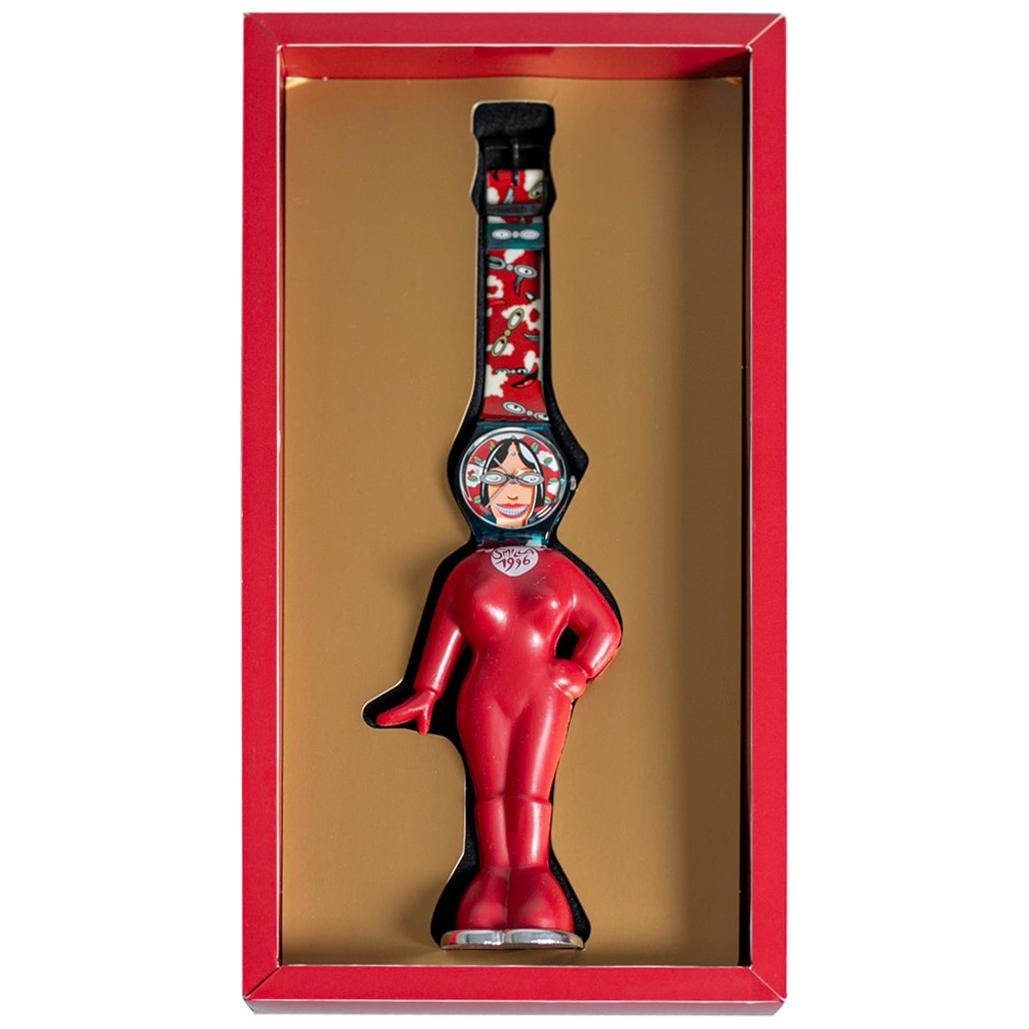 Vintage Swatch GZ701 Smilla Year 1996: Vintage Swatch GZ701 Smilla Year 1996 Original Box Brand: Swatch Movement: Quartz Style: Contemporary Place of Origin: Switzerland Period: 1990-1999 Date of Manufacture: 1996 Condition: G