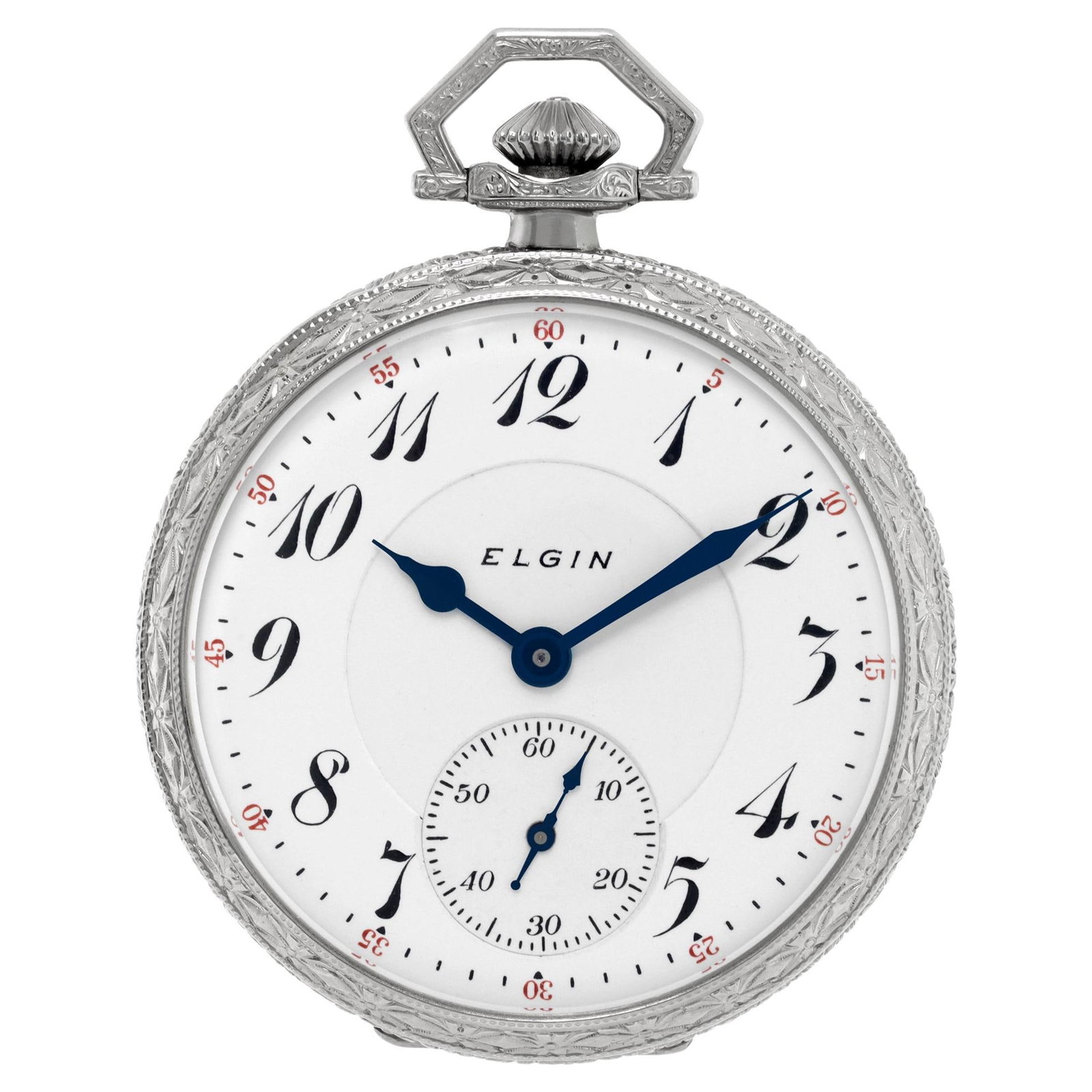 Elgin 44mm: Elgin 44mm Brand: Elgin Case Material: 14k Gold Period: 1910-1919 Date of Manufacture: 1915 Condition: Excellent Item is in "like-new" condition: polished and cleaned to show no signs of wear:. <