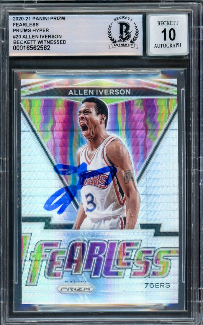 allen iverson 2020-21 panini prizm prizms: allen iverson 2020-21 panini prizm prizms hyper card GEM 10 auto beckett 233522 ALLEN IVERSON 2020-21 PANINI PRIZM PRIZMS HYPER CARD GEM 10 AUTO BECKETT 233522 SKU no: RBJ8067776348248 Guidelines for 