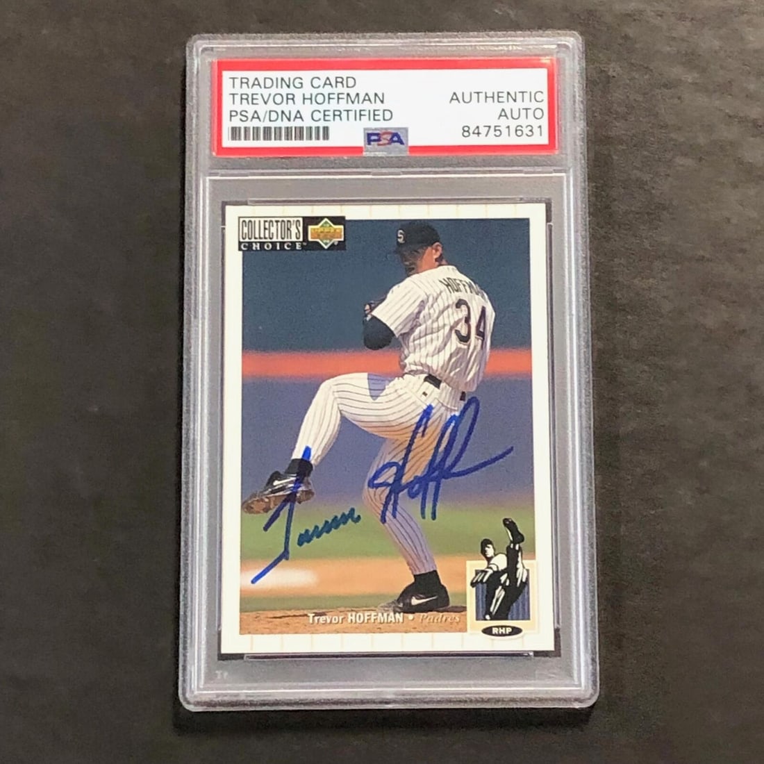 1994 Upper Deck Collectors Choice #494: 1994 Upper Deck Collectors Choice #494 Trevor Hoffman Signed Card PSA Slabbed 1994 Upper Deck Collectors Choice #494 Trevor Hoffman Signed Card PSA Slabbed SKU no: RBJ7367764934744 Guidelines for Bidd