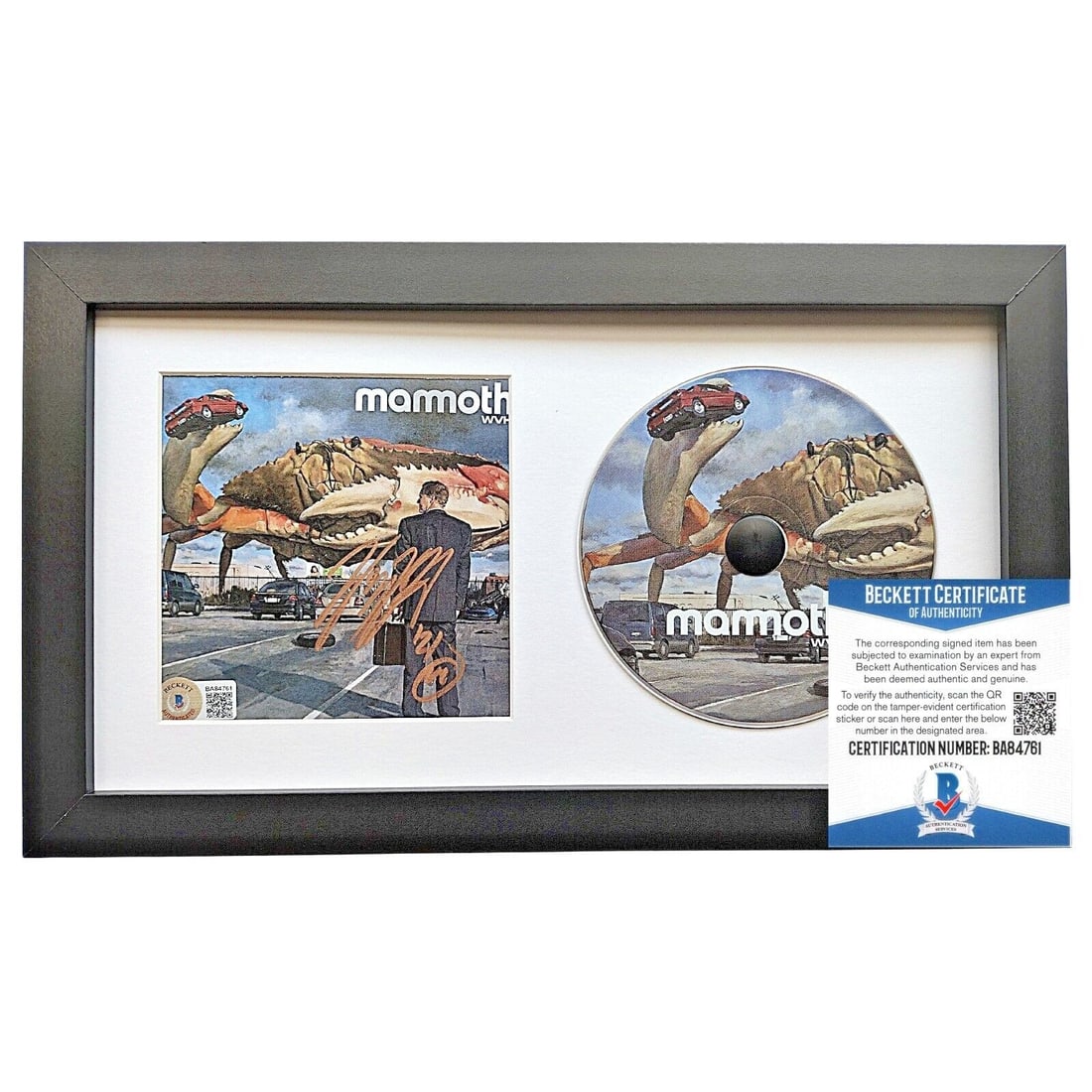 wolfgang van halen signed cd cover: wolfgang van halen signed cd cover mammoth wvh album framed beckett auth auto COA Enhance your collection with this one-of-a-kind opportunity to own a autographed CD booklet from Wolfgang Van Halens M