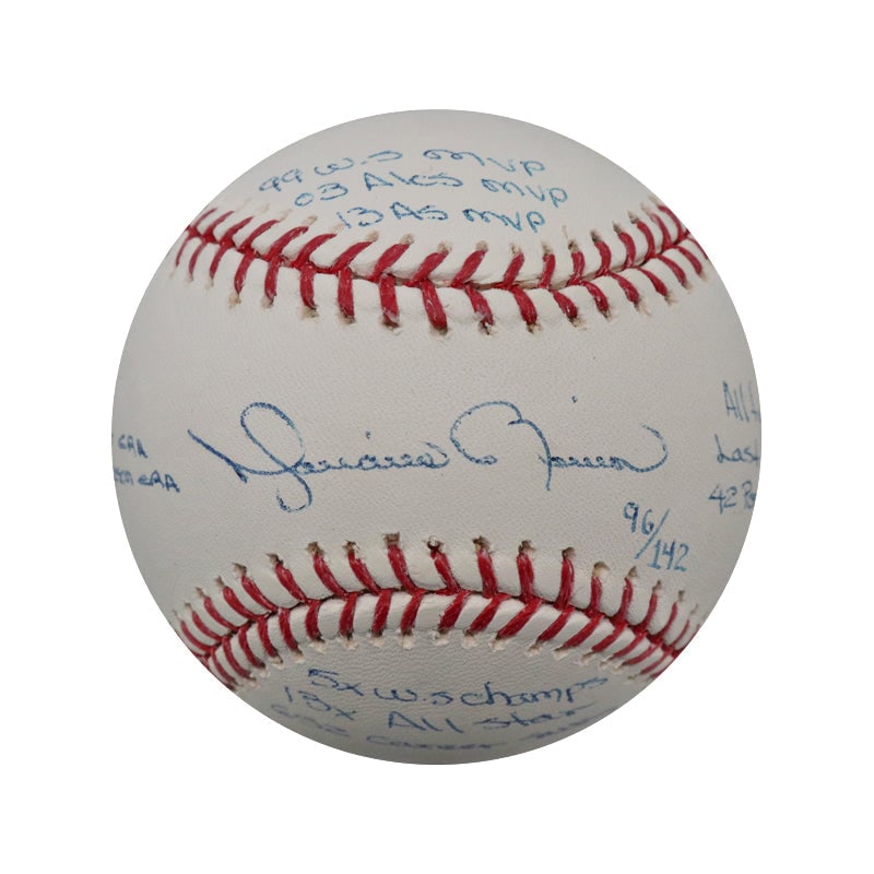 mariano rivera new york yankees autographed: mariano rivera new york yankees autographed signed 11 inscription omlb baseball le 96/142 (steiner COA) Mariano Rivera New York Yankees Autographed Signed 11 Inscription OMLB Baseball LE 96/142 (Stein