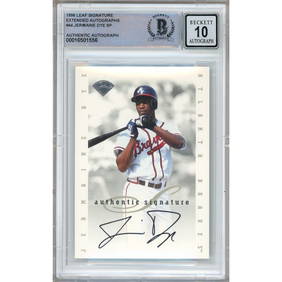 jermaine dye atlanta braves signed 1996 (1 of 5)