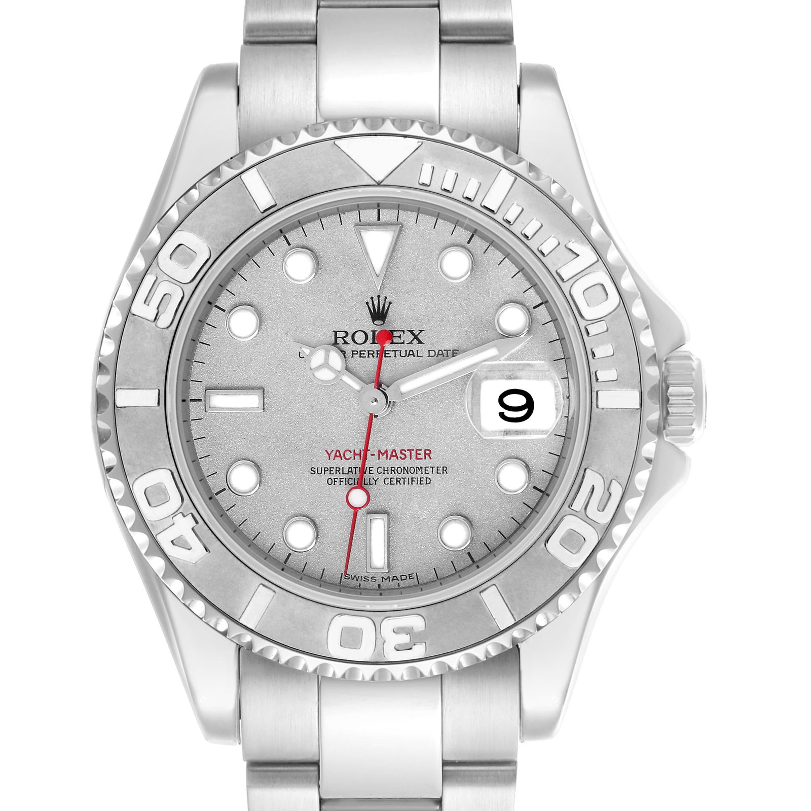 Rolex Yachtmaster 35 Midsize Steel Platinum: Rolex Yachtmaster 35 Midsize Steel Platinum Mens Watch 168622 SKU no: RBJ68406 Brand: Rolex Model Name: Rolex Yachtmaster 35 Midsize Steel Platinum Mens Watch 168622 Model Number: 168622 Year: 2006 -