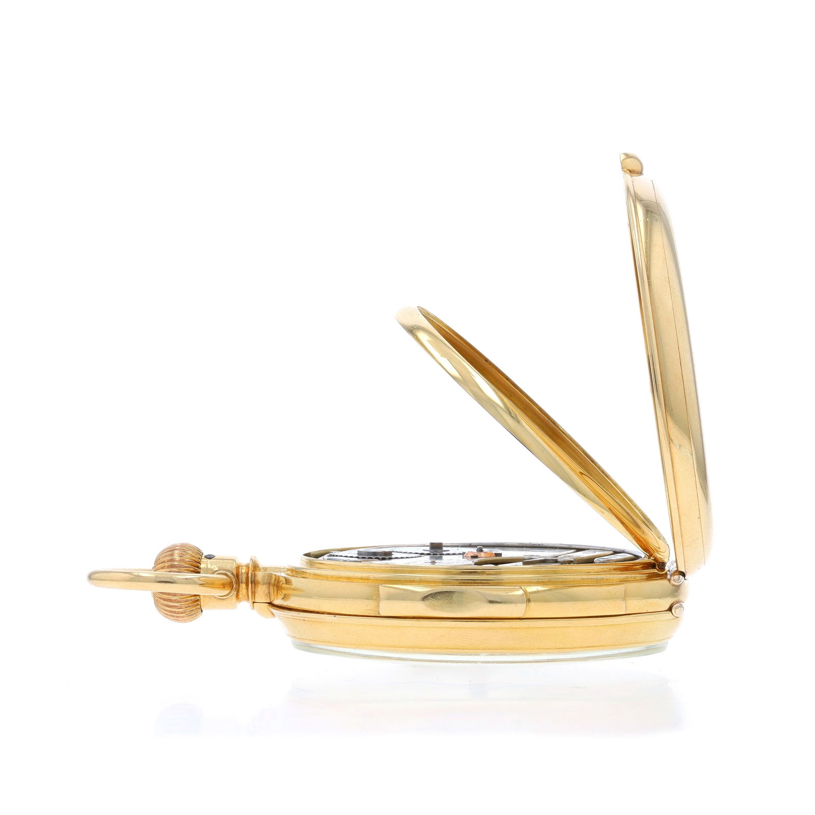 Louis Audemars Open Face Pocket Watch: Louis Audemars Open Face Pocket Watch - Yellow Gold 18k Mechanical Brand: Louis Audemars Movement: Mechanical Date: 1880 - 1881 Dial Color: White Metal Content: 18k Yellow Gold Style: Open Face <b