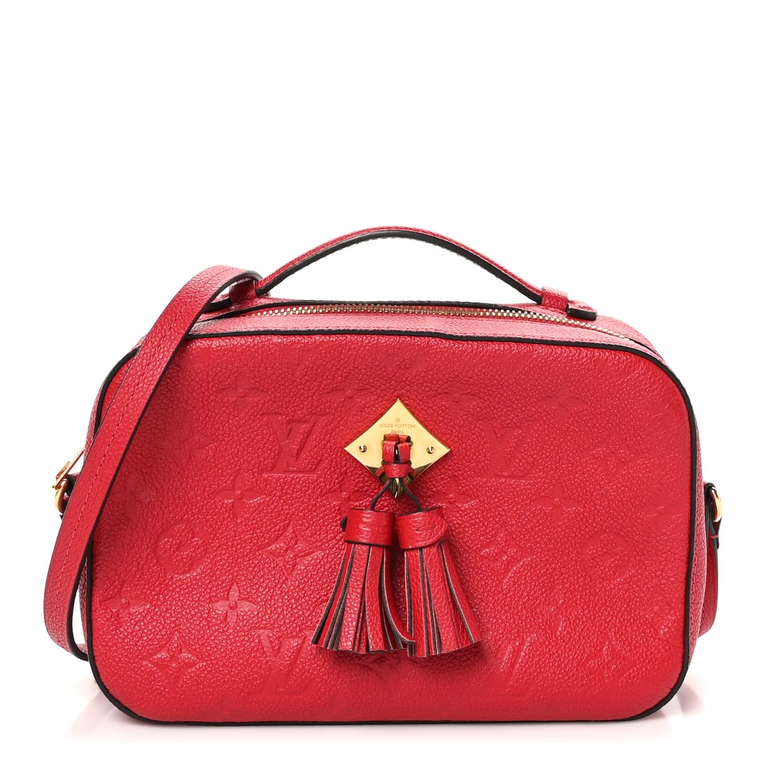 Louis Vuitton Empreinte Saintonge Scarlet: Louis Vuitton Empreinte Saintonge Scarlet Brand: LOUIS VUITTON Condition: Excellent Condition Details: Interior: Residue marks, surface wear, Exterior: Edge wear, faint corner wear, surface wear, Hand