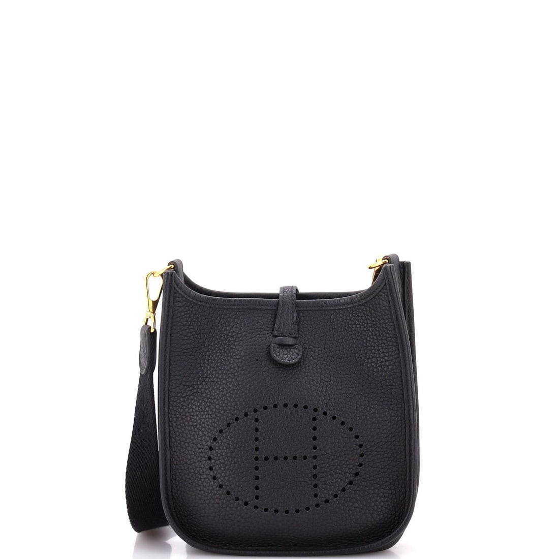 Hermes Evelyne Bag Gen III Clemence: Hermes Evelyne Bag Gen III Clemence TPM Exterior Color: Black Interior Color: Black Exterior Material: Leather Interior Material: Raw Leather, Suede Hardware Color: Gold Accessories: Dust bag, Det