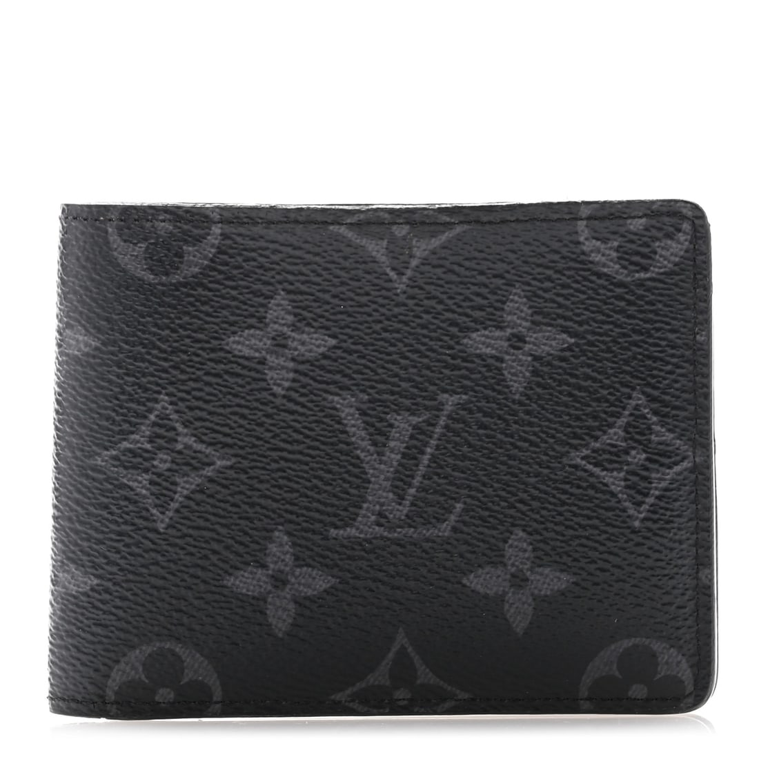 Louis Vuitton Monogram Eclipse Slender Wallet: Louis Vuitton Monogram Eclipse Slender Wallet Brand: LOUIS VUITTON Condition: Shows Wear Condition Details: Exterior: Corner wear, edge wear, wear at resin glazing, Interior: Creases, scuffs, marks, c