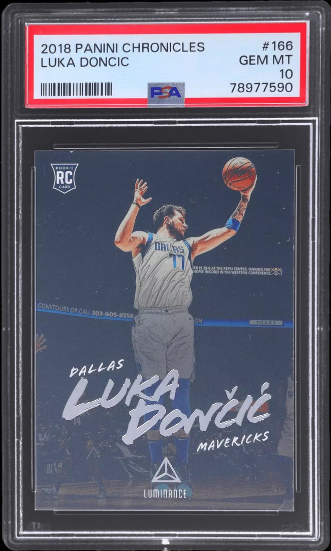graded 2018 panini chronicles luka doncic: graded 2018 panini chronicles luka doncic #166 rookie RC basketball card PSA 10 Graded 2018 Panini Chronicles Luka Doncic #166 Rookie RC Basketball Card PSA 10 SKU no: RBJ7959185883224 Guidelines for 