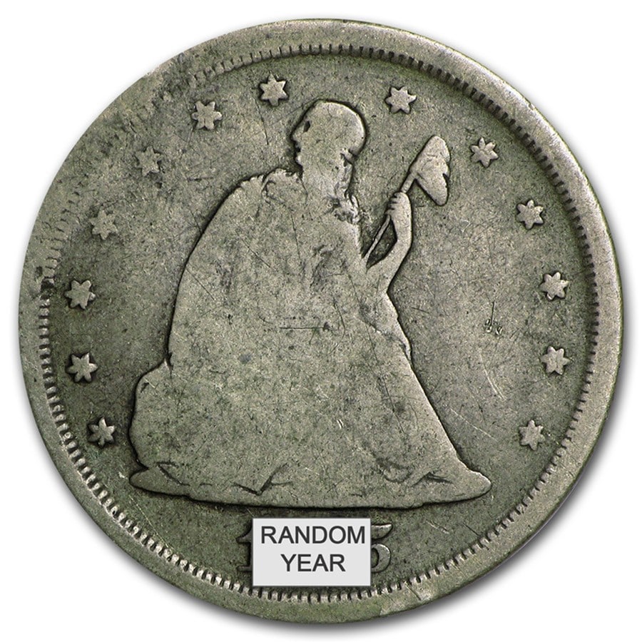 1875-1878 Twenty Cent Piece Avg Circ: 1875-1878 Twenty Cent Piece Avg Circ SKU no: RBJ5156 Year: Random Grade: Average Circulated Grade Service: None Denomination: 20 Cents Mint Mark: Varies Metal Content: 0.1447 troy oz