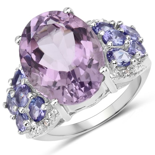 6.62 CT Genuine Amethyst, Tanzanite and White Topaz 14K White Gold Ring: 6.62 CT Genuine Amethyst, Tanzanite and White Topaz 14K White Gold Ring Stone Details: Amethyst Item Type: Ring Subcategory: Amethyst Gross Wt: 6.39 Gemstone Wt: 6.62 ctw Total Stone Wt: 6.62 ctw