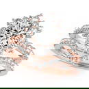 1.31 ctw Certified VS/SI Diamond 2pc Wedding Set Halo 14k Rose Gold