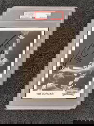 tim duncan signed photo PSA mint