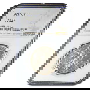 1938 Walking Liberty Half Dollar PR-66: 1938 Walking Liberty Half Dollar PR-66 NGC SKU no: RBJ176547 Year: 1938 Grade Service: NGC Denomination: 50 Cents Metal Content: 0.3617 troy oz Purity: .900 Thickness: 2.15 mm Di