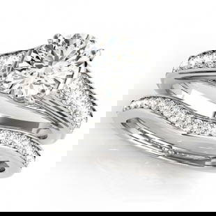 1.2 ctw Certified VS/SI Diamond 2pc Wedding Set 14k White Gold: 1.2 ctw Certified VS/SI Diamond 2pc Wedding Set 14k White Gold Item: Diamond Wedding RingTotal Gem weight: 1.2 carats Metal: Solid 14k White Gold Gold Product Weight: Approx. 9.4 grams Jewelry