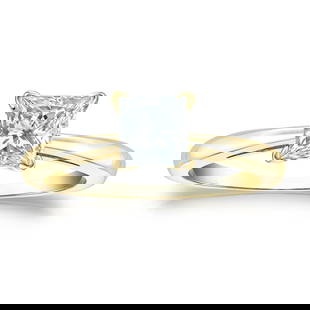 Natural 0.75 CTW Diamond Solitaire Ring 18K Yellow Gold: Natural 0.75 CTW Diamond Solitaire Ring 18K Yellow Gold Item No: RPC075-AA32 Metal: 18K Yellow Gold Setting: 4-Prong Origin: Handcrafted in the USA DIAMOND INFORMATION Number of Diamonds: