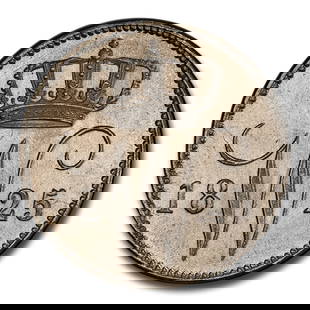 1825 Netherlands Silver 25 Cents MS-65: 1825 Netherlands Silver 25 Cents MS-65 PCGS SKU no: RBJ311847 Year: 1825 Grade Service: PCGS Denomination: 25 Cents Metal Content: 0.0774 troy oz Purity: .580 Diameter: 21 mm 