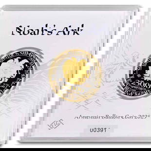 2025 Armenia 1/2 oz Gold 25,000: 2025 Armenia 1/2 oz Gold 25,000 Dram Noahs Ark BU SKU no: RBJ308473 Year: 2025 Grade: Brilliant Unc Grade Service: None Denomination: 25,000 Dram Mint Mark: Not Shown Metal