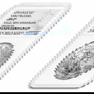 2016 American Silver Eagle MS-70 NGC: 2016 American Silver Eagle MS-70 NGC (Early Releases) SKU no: RBJ93133 Year: 2016 Grade Service: NGC Denomination: $1.00 Dollar Metal Content: 1 troy oz Purity: .999 Thickness: