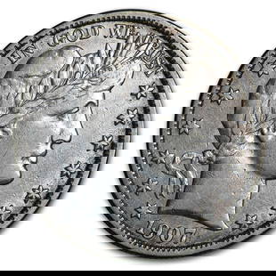 1907-D Barber Half Dollar VF: 1907-D Barber Half Dollar VF SKU no: RBJ101965 Year: 1907 Grade: Very Fine Grade Service: None Denomination: 50 Cents Mint Mark: D - Denver Metal Content: 0.3575 troy oz 