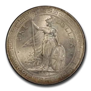 1907 Great Britain Silver Trade Dollar