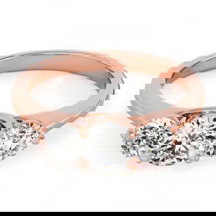 3 ctw Certified VS/SI Diamond 3 Stone Bridal Ring 14K Rose Gold: 3 ctw Certified VS/SI Diamond 3 Stone Bridal Ring 14K Rose Gold Item: Diamond Wedding RingTotal Gem weight: 3 carats Metal: Solid 14K Rose Gold Gold Product Weight: Approx. 6.3 grams Jewelry