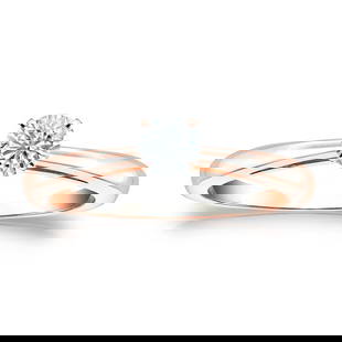 Natural 0.25 CTW Diamond Solitaire Ring 18K Rose Gold: Natural 0.25 CTW Diamond Solitaire Ring 18K Rose Gold Item No: RRB025-FF37 Metal: 18K Rose Gold Setting: 4-Prong Origin: Handcrafted in the USA DIAMOND INFORMATION Number of