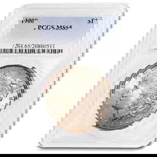 1900 Morgan Dollar MS-65 PCGS: 1900 Morgan Dollar MS-65 PCGS SKU no: RBJ26090 Year: 1900 Grade Service: PCGS Denomination: 1 Dollar Metal Content: 0.7734 troy oz Purity: .900 Thickness: 3.1 mm Diameter: