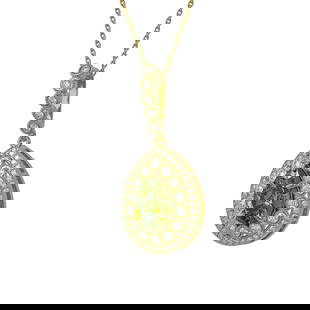 4.97 ctw Tourmaline & Diamond Victorian Necklace 14K Yellow Gold: 4.97 ctw Tourmaline & Diamond Victorian Necklace 14K Yellow Gold Item: Tourmaline NecklaceTotal Gem weight: 4.97 carats Metal: Solid 14K Yellow Gold Gold Product Weight: Approx. 7.8 grams Jewelr