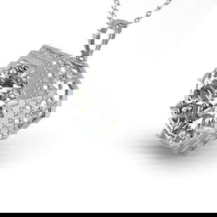 1.50 ctw VS/SI Diamond Necklace Art Deco 18k White Gold: 1.50 ctw VS/SI Diamond Necklace Art Deco 18k White Gold Item: Diamond NecklaceTotal Gem weight: 1.5 carats Metal: Solid 18k White Gold Gold Product Weight: Approx. 2.8 grams Jewelry Note: