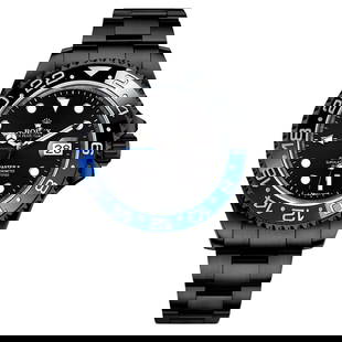 Rolex GMT-Master II Black PVD/DLC Coated: Rolex GMT-Master II Black PVD/DLC Coated Stainless Steel Watch 116710BLNR Creator: Rolex Design: GMT Master II Watch Metal: Stainless Steel Dimensions: Diameter: 1.58 in (40 mm) Place of Origin: Switz