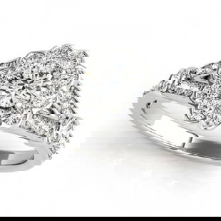 1.4 ctw Certified VS/SI Diamond Halo Ring 18k White Gold: 1.4 ctw Certified VS/SI Diamond Halo Ring 18k White Gold Item: Diamond Wedding RingTotal Gem weight: 1.4 carats Metal: Solid 18k White Gold Gold Product Weight: Approx. 6.2 grams Jewelry Note: