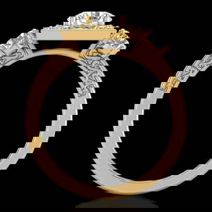 1.55 ctw VS/SI Diamond Solitaire Art Deco 3 Stone Ring 18k Yellow Gold: 1.55 ctw VS/SI Diamond Solitaire Art Deco 3 Stone Ring 18k Yellow Gold Item: Diamond Wedding RingTotal Gem weight: 1.55 carats Metal: Solid 18k Yellow Gold Gold Product Weight: Approx. 5.3 grams