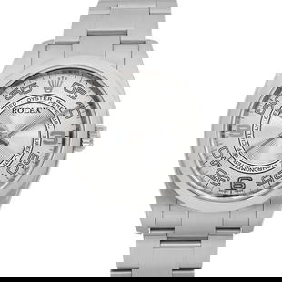 Rolex Oyster Perpetual 36mm Steel Concentric: Rolex Oyster Perpetual 36mm Steel Concentric Silver Dial Mens Watch 116000 Creator: Rolex Design: Oyster Perpetual Watch Case Material: Steel Strap Material: Stainless Steel Case Shape: Round Move