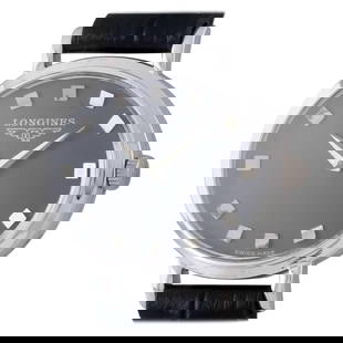 18 Karat White Gold Ladies Longines: 18 Karat White Gold Ladies Longines Oval Hand-Winding Watch Mov #312 Creator: Longines Case Material: 18k Gold Weight: 20.4 g Case Shape: Oval Movement: Manual Wind Case Dimensions: Length: 8.5 in