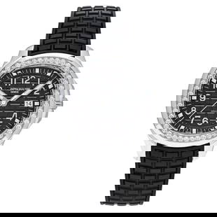 Patek Philippe Aquanaut Luce 5267/200A-001 Tiffany: Patek Philippe Aquanaut Luce 5267/200A-001 Tiffany & Co. Black Dial Diamond Creator: Patek Philippe for Tiffany & Co. Case Material: Stainless Steel Stone: Diamond Stone Cut: Round Cut Strap Material: