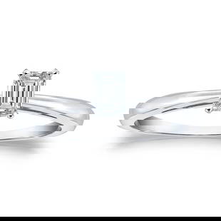 Natural 0.25 CTW Diamond Solitaire Ring 18K White Gold: Natural 0.25 CTW Diamond Solitaire Ring 18K White Gold Item No: REM025-AA31 Metal: 18K White Gold Setting: 4-Prong Origin: Handcrafted in the USA DIAMOND INFORMATION Number of Diamonds: 1