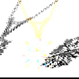 1.25 ctw Certified Quality Diamond Necklace 10k Yellow Gold: 1.25 ctw Certified Quality Diamond Necklace 10k Yellow Gold Item: Diamond NecklaceTotal Gem weight: 1.25 carats Metal: Solid 10k Yellow Gold Gold Product Weight: Approx. 2.2 grams Jewelry Note: