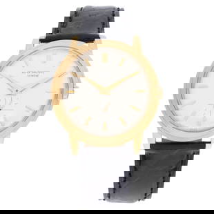 Patek Philippe Calatrava 2552: Patek Philippe Calatrava 2552 Creator: Patek Philippe Case Material: Yellow Gold Case Shape: Round Case Dimensions: Width: 1.38 in (35 mm) Length: 1.38 in (35 mm) Period: 1950-1959 Date of Manufac
