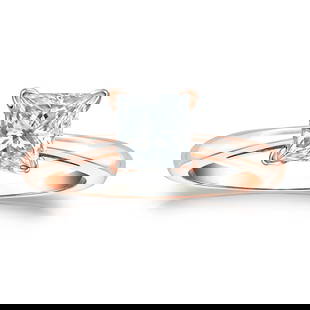 Natural 1.00 CTW Diamond Solitaire Ring 14K Rose Gold: Natural 1.00 CTW Diamond Solitaire Ring 14K Rose Gold Item No: RPC100-EE37 Metal: 14k Rose Gold Setting: 4-Prong Origin: Handcrafted in the USA DIAMOND INFORMATION Number of Diamonds: 1 <