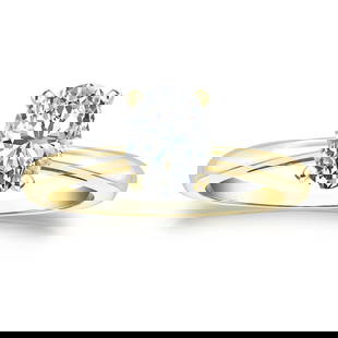 Natural 1.00 CTW Diamond Solitaire Ring 18K Yellow Gold: Natural 1.00 CTW Diamond Solitaire Ring 18K Yellow Gold Item No: ROV100-BB32 Metal: 18K Yellow Gold Setting: 4-Prong Origin: Handcrafted in the USA DIAMOND INFORMATION Number of Diamonds: