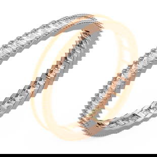 2.87 ctw Baguette Diamond Men's Ring 18K Rose Gold: 2.87 ctw Baguette Diamond Men's Ring 18K Rose Gold Item: Diamond Wedding RingTotal Gem weight: 2.87 carats Metal: Solid 18K Rose Gold Gold Product Weight: Approx. 4.5 grams Jewelry Note: Wed