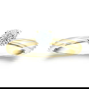 Natural 0.33 CTW Diamond Solitaire Ring 18K Yellow Gold: Natural 0.33 CTW Diamond Solitaire Ring 18K Yellow Gold Item No: RRB033-FF32 Metal: 18K Yellow Gold Setting: 4-Prong Origin: Handcrafted in the USA DIAMOND INFORMATION Number of Diamonds: