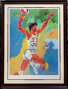 Julius Erving Dr J Signed NETS: Julius Erving Dr J Signed NETS Aba Leroy Neiman Lithograph W/Seal Framed PSA Coa Julius Erving Dr J Signed NETS Aba Leroy Neiman Lithograph W/Seal Framed PSA Coa SKU no: RBJ7260725313624 Guidelines fo