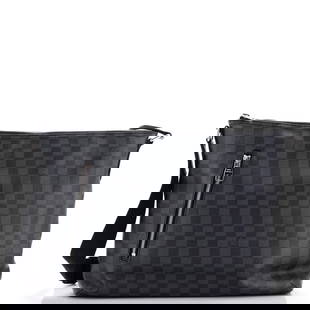 Louis Vuitton Mick Messenger Bag Damier: Louis Vuitton Mick Messenger Bag Damier Graphite MM Exterior Color: Black Interior Color: Black Exterior Material: Canvas Coated Interior Material: Fabric Hardware Color: Silver Estimated Retail: