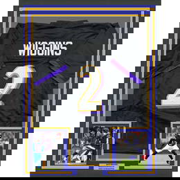 framed autographed/signed nate wiggins 35x39 baltimore