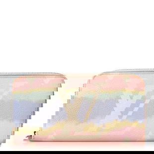 Louis Vuitton Monogram Escale Zippy Wallet: Louis Vuitton Monogram Escale Zippy Wallet Pastel Brand: LOUIS VUITTON Condition: Shows Wear Condition Details: Exterior: Discoloration, edge wear, Interior: Tear in lining, surface wear, marks, card