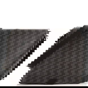 Louis Vuitton District Messenger Bag Damier: Louis Vuitton District Messenger Bag Damier Graphite MM Exterior Color: Black Interior Color: Black Exterior Material: Canvas Coated Interior Material: Fabric Hardware Color: Silver Estimated Reta