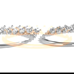 0.24 Carat Diamond 14K Rose Gold Ring: 0.24 Carat Diamond 14K Rose Gold Ring 0.24 Carat Diamond 14K Rose Gold Ring Stamped: 14K Total Ring Weight: 1.2 Grams Diamond Weight: 0.24 Carat (F-G Color, VS2-SI1 Clarity) 1.8