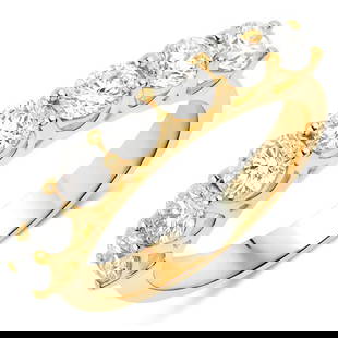 1.54 CT Genuine Lab Grown Diamond 14K Yellow Gold Ring: 1.54 CT Genuine Lab Grown Diamond 14K Yellow Gold Ring Stone Details: Lab Grown Diamond Item Type: Ring Subcategory: Diamond Gross Wt: 3.08 Diamond Wt: 1.54 ctw Total Stone Wt: 1.54 ctw M
